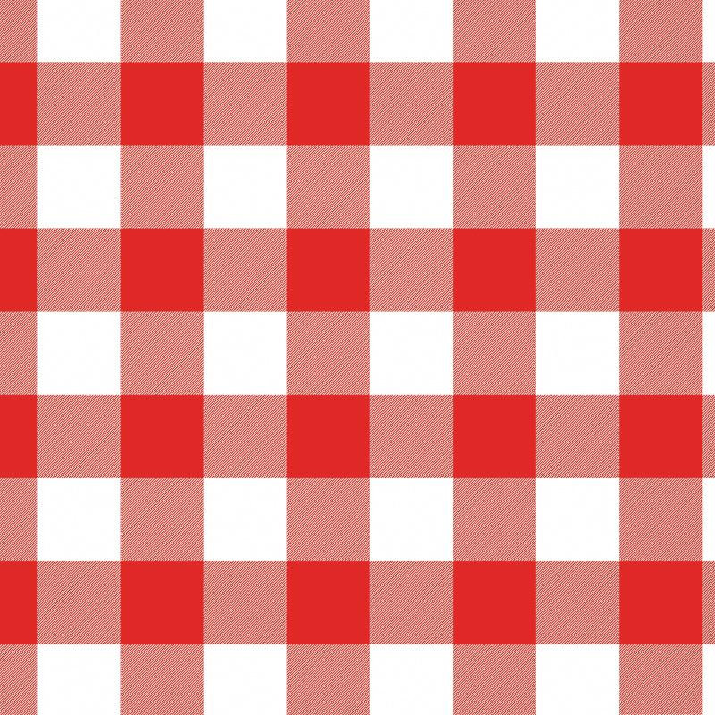 VICHY GRID RED / white - Cotton woven fabric