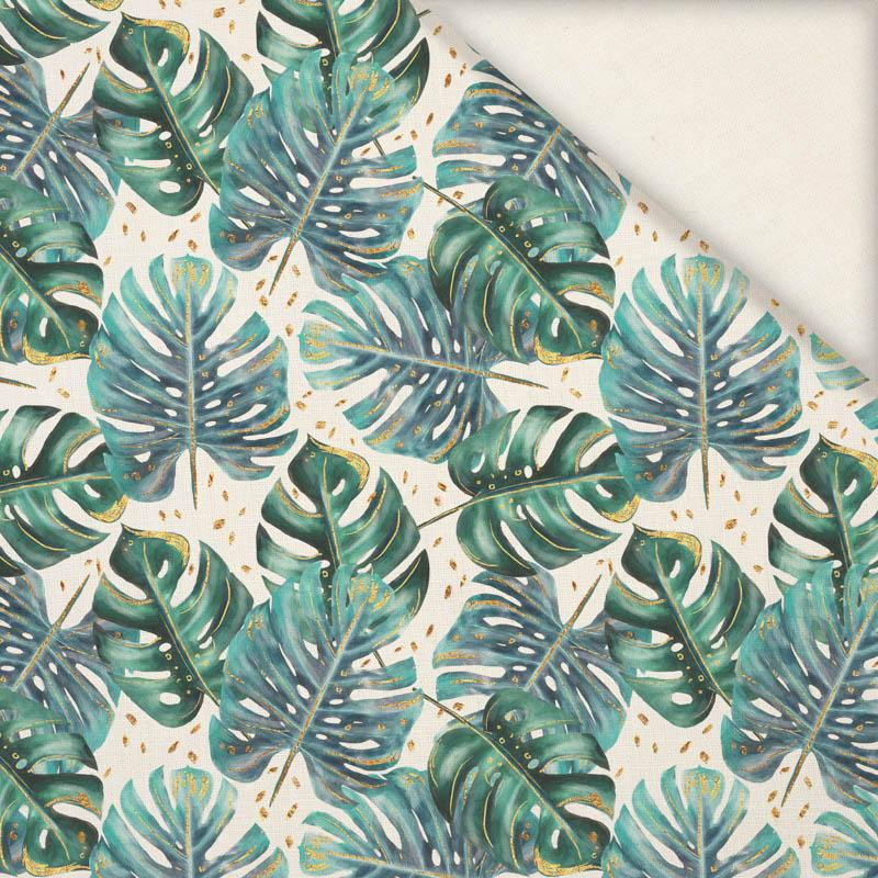 50cm MONSTERA pat. 4 - Linen with viscose