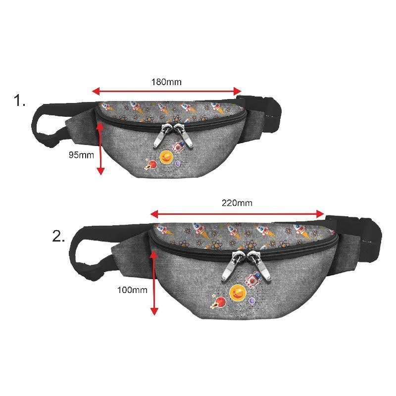 HIP BAG - SOLAR SYSTEM (SPACE EXPEDITION) / ACID WASH GREY - small