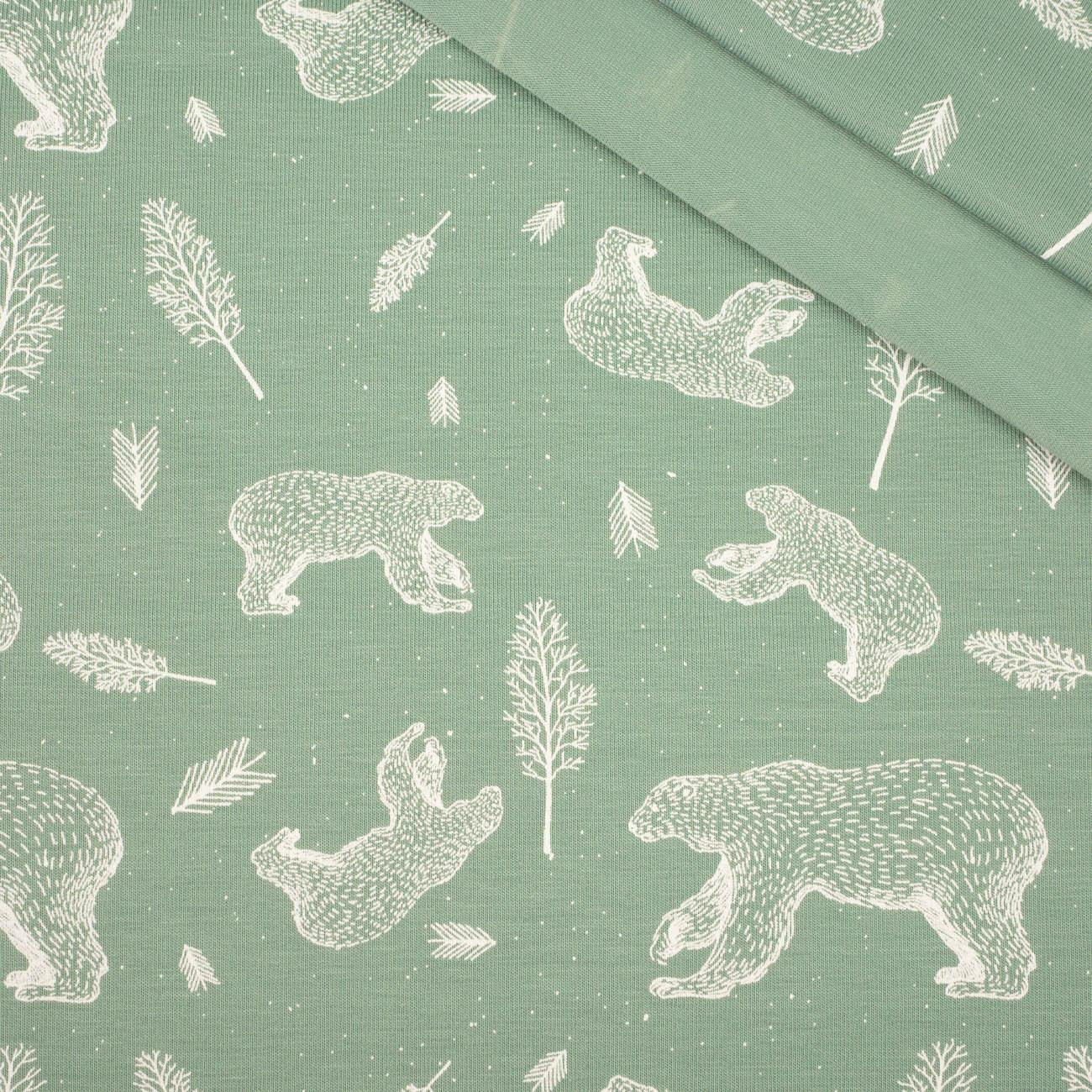 BEARS (CONTOUR) / modern mint - single jersey
