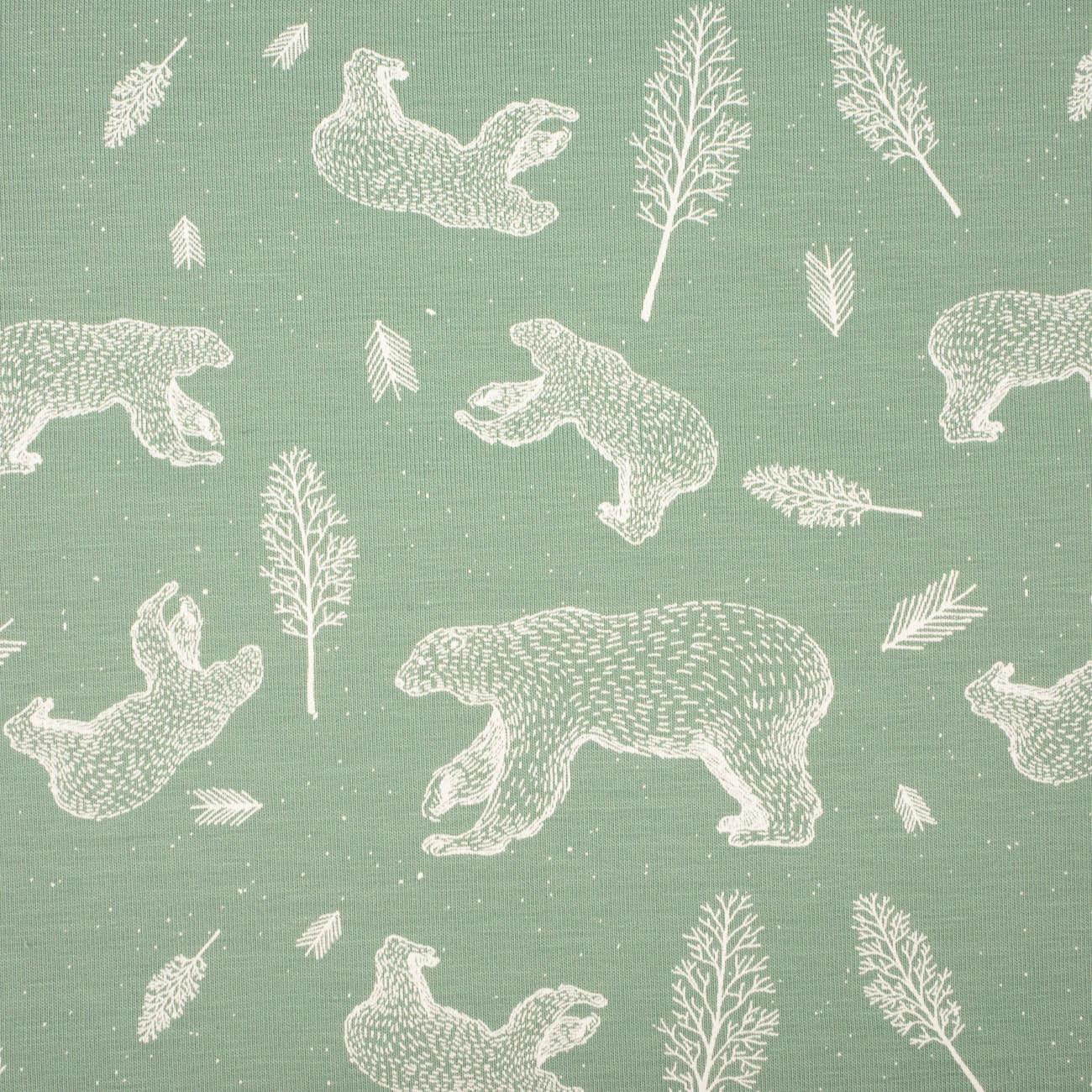 BEARS (CONTOUR) / modern mint - single jersey