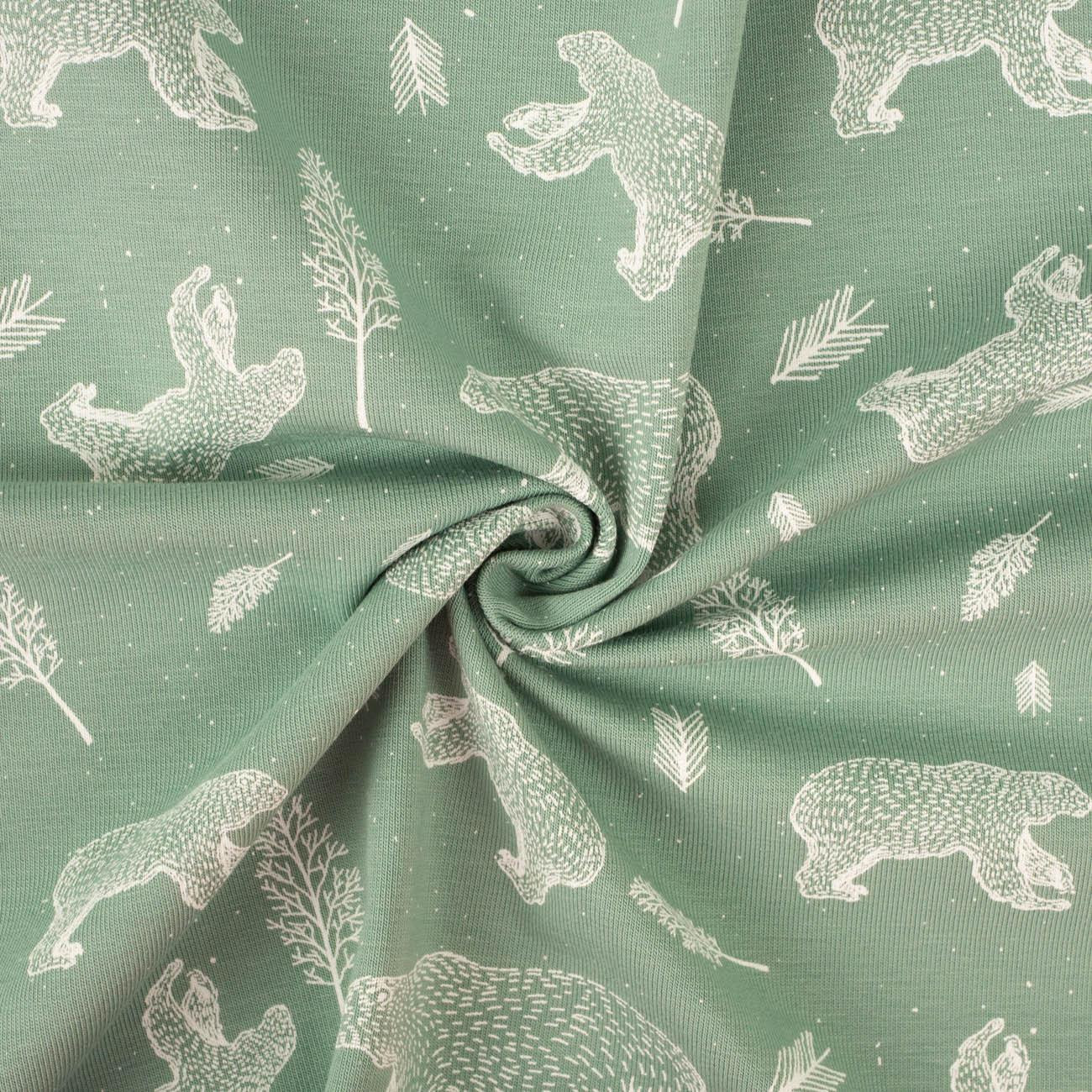 BEARS (CONTOUR) / modern mint - single jersey