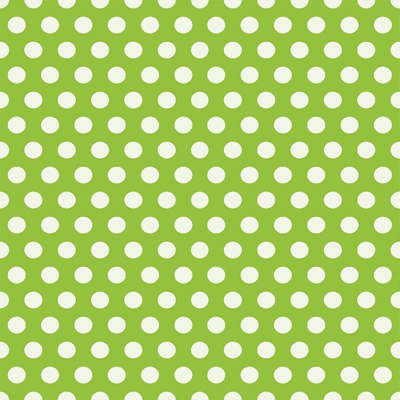 OKTOBERFEST BIG DOTS / green - Cotton woven fabric