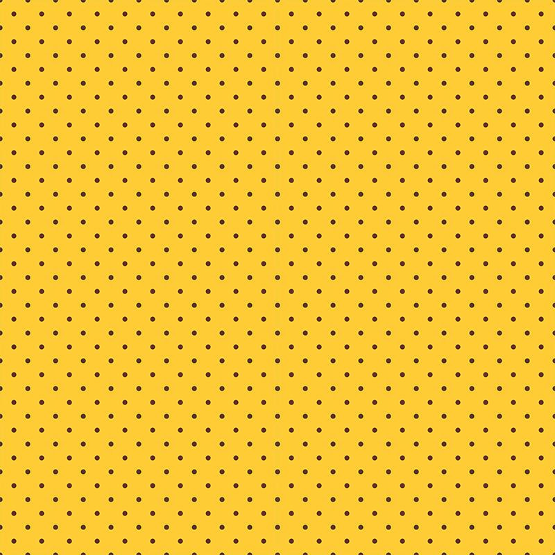 OKTOBERFEST DOTTIES / yellow - single jersey with elastane TE210
