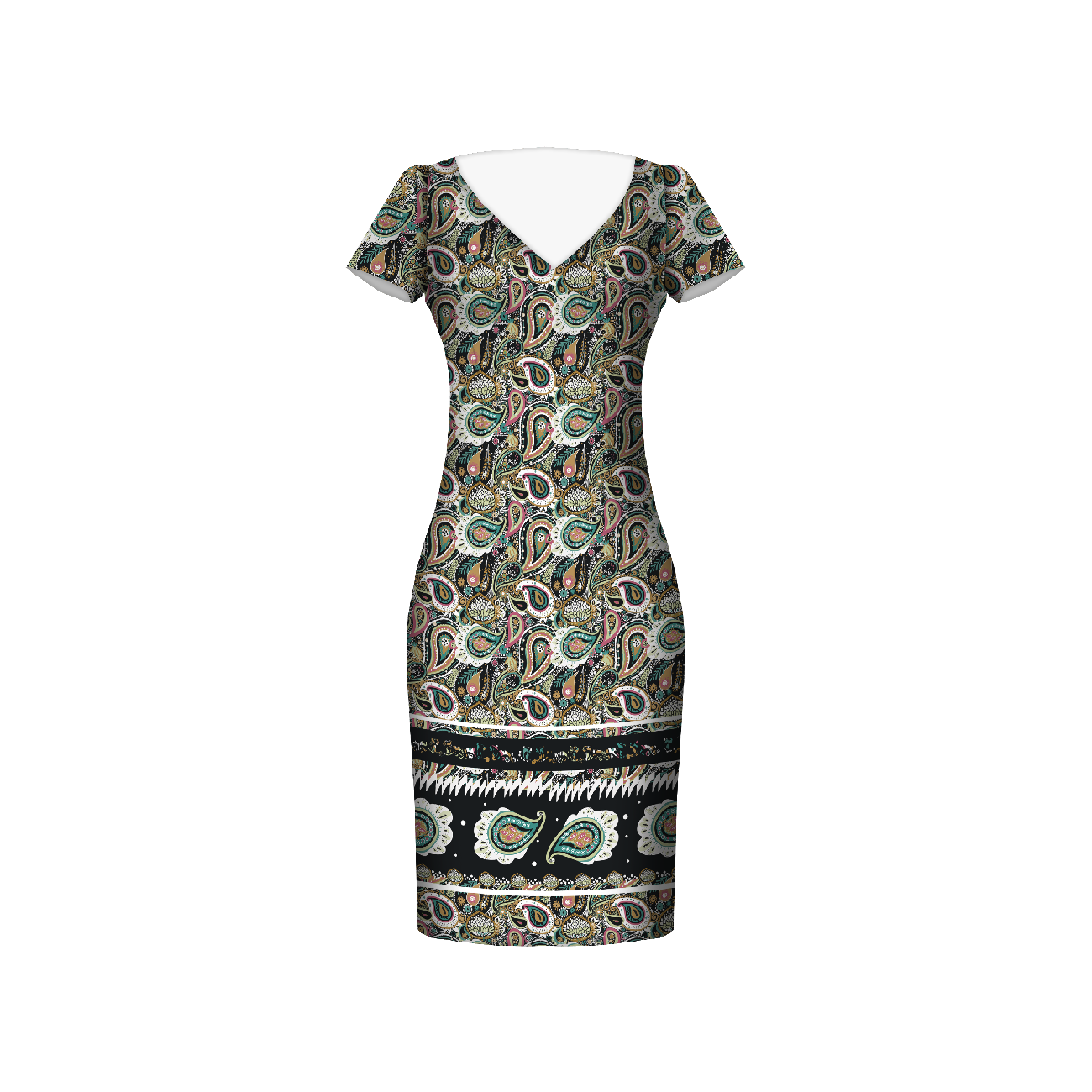 Paisley pattern no. 4  dress panel 