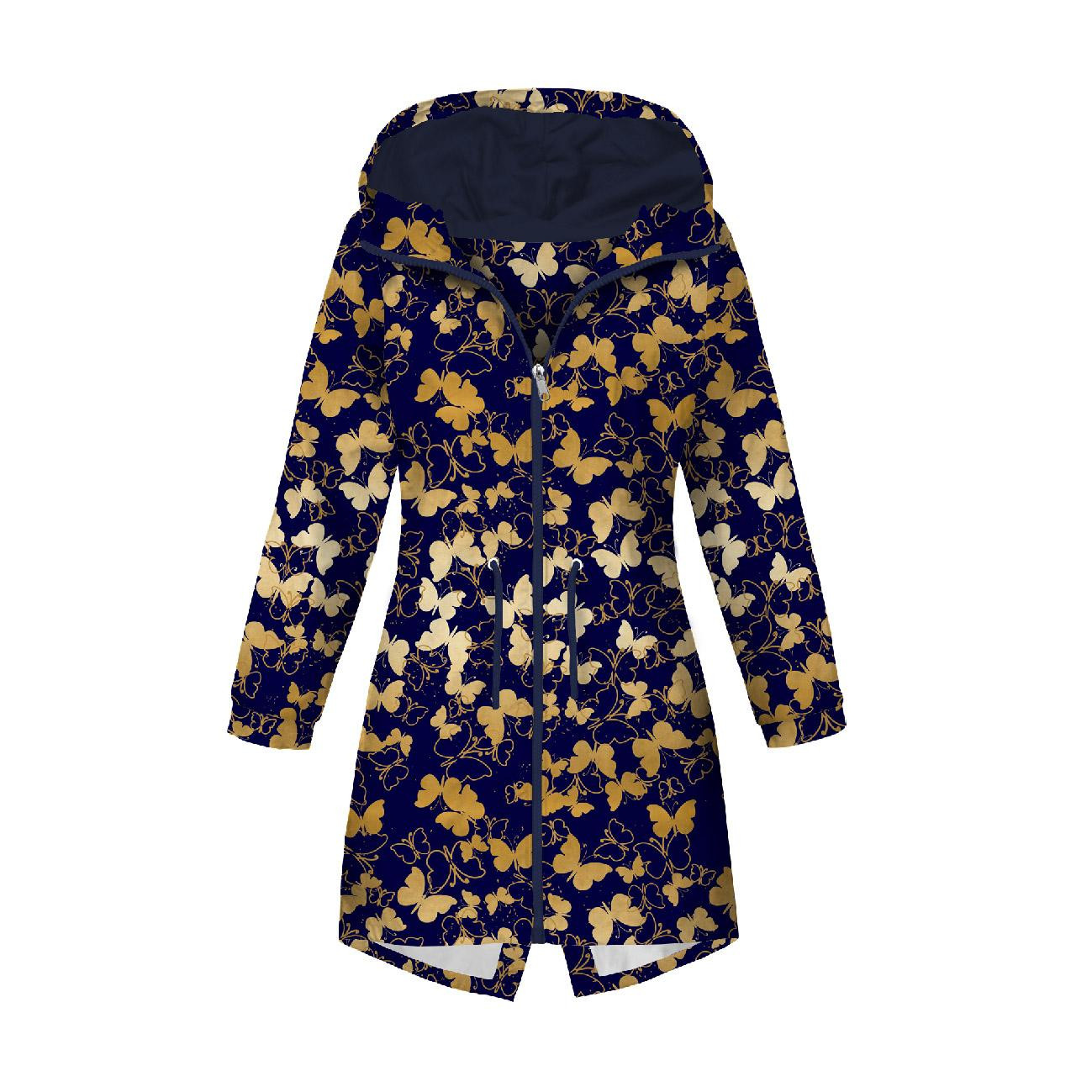 WOMEN'S PARKA (ANNA) - BUTTERFLIES / gold - softshell