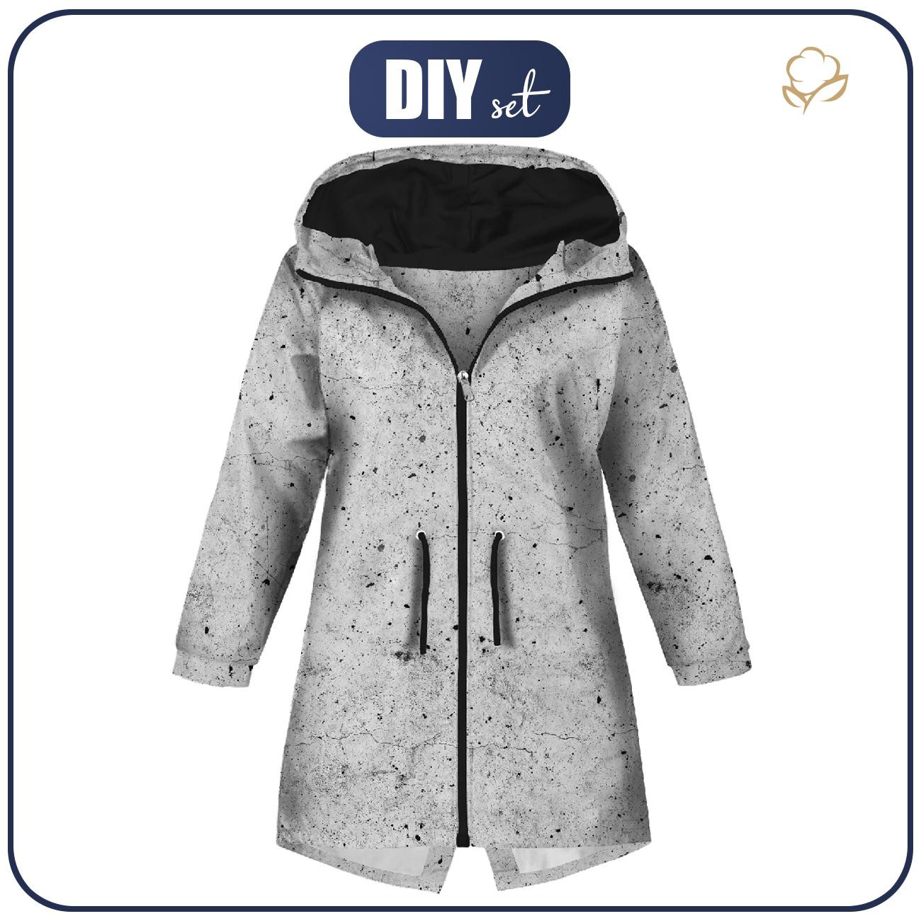 KIDS PARKA (ARIEL) - CONCRETE - sewing set