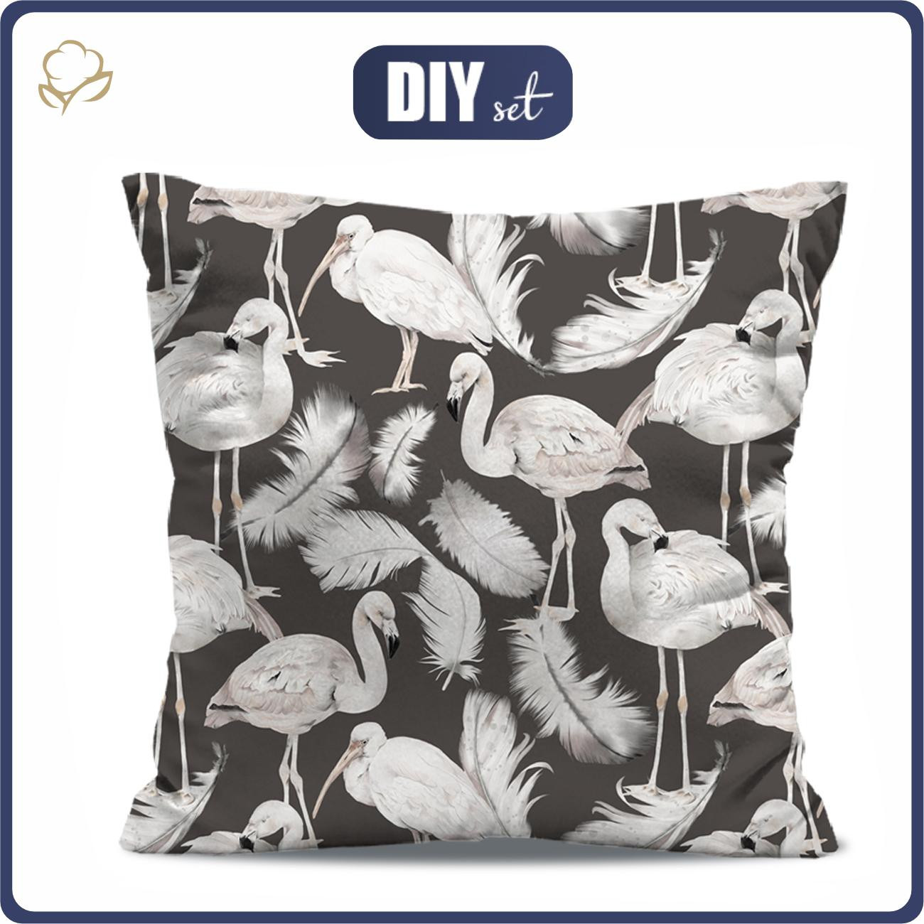 PILLOW 45X45 - WHITE BIRDS - sewing set