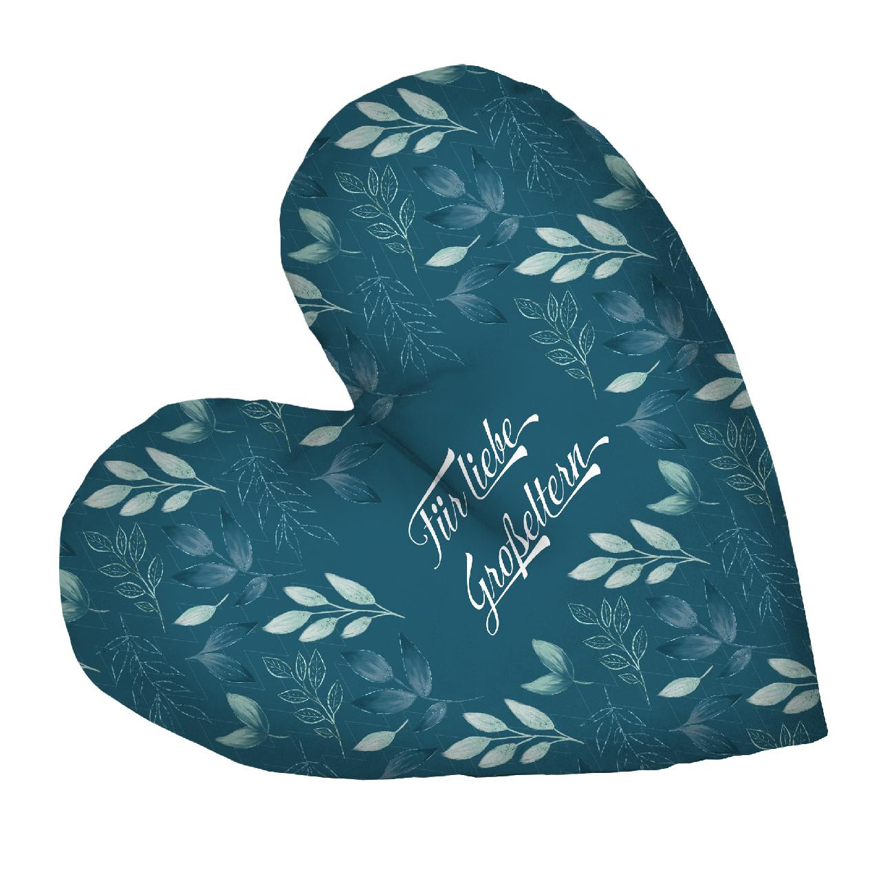 DECORATIVE PILLOW HEART - Für liebe Großeltern / LEAVES pat. 9