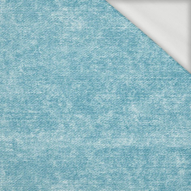 VINTAGE LOOK JEANS (sea blue) - looped knit fabric