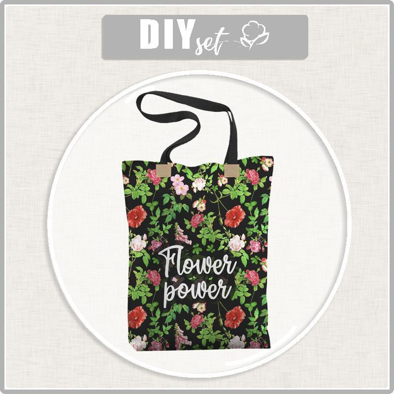 SHOPPER BAG - FLOWER POWER - sewing set