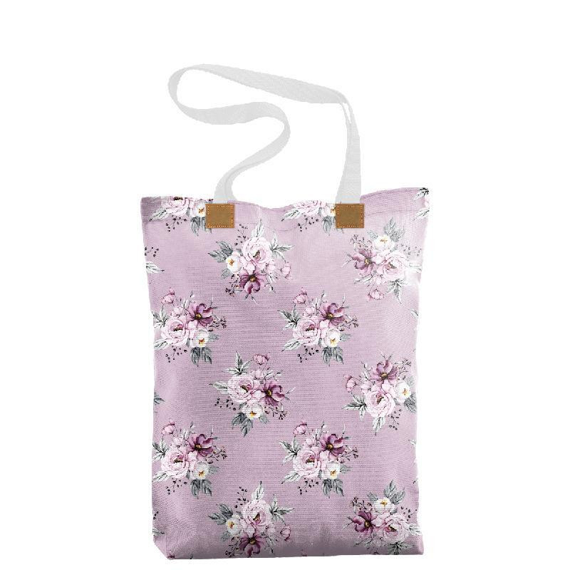 SHOPPER BAG - WATERCOLOR BOUQUET Pat. 5 - sewing set