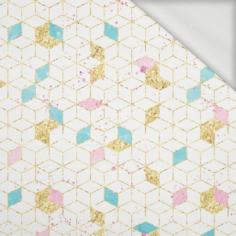 PASTEL MOSAIC (WONDERLAND) - looped knit fabric