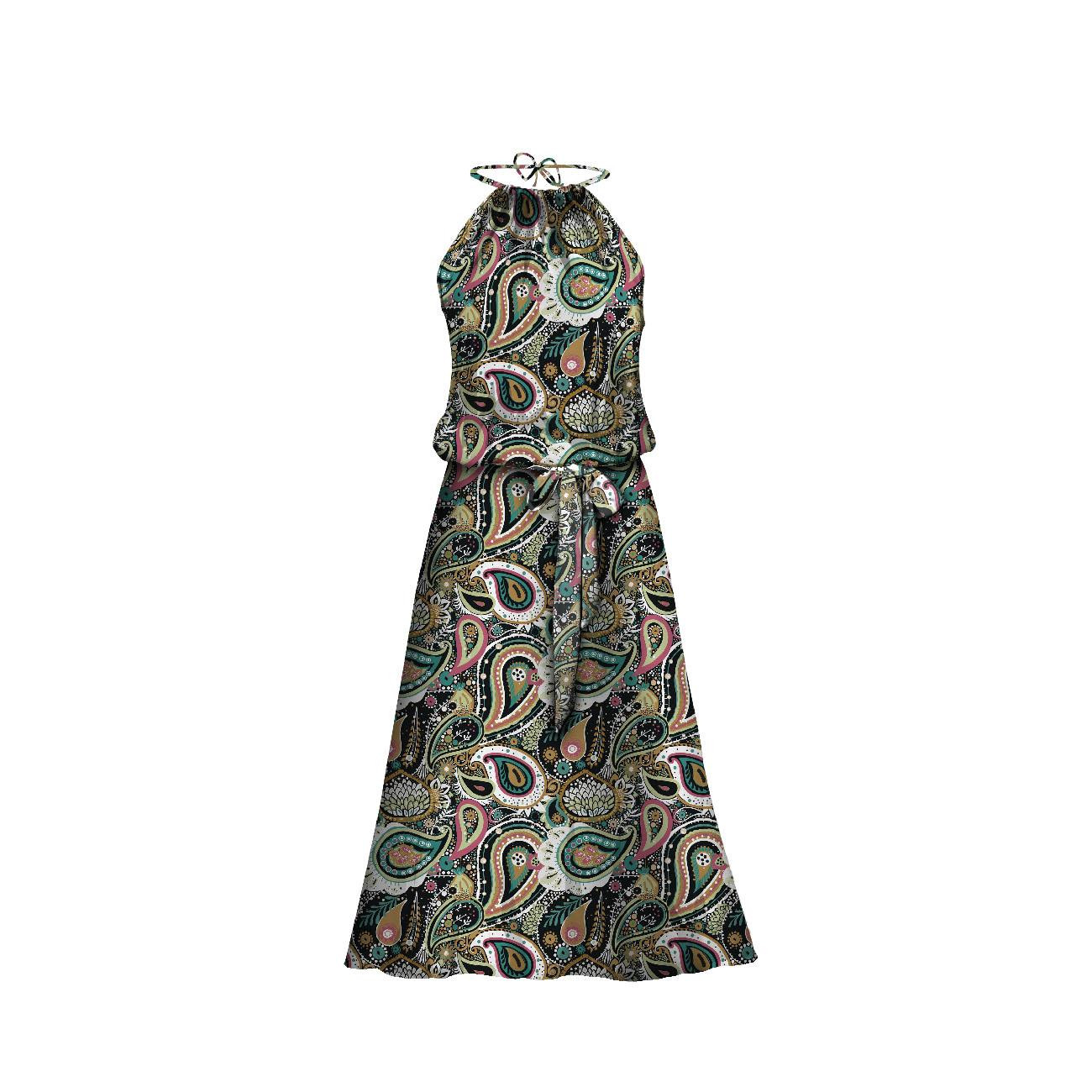 DRESS "DALIA" MAXI - PAISLEY PAT. 4 - sewing set