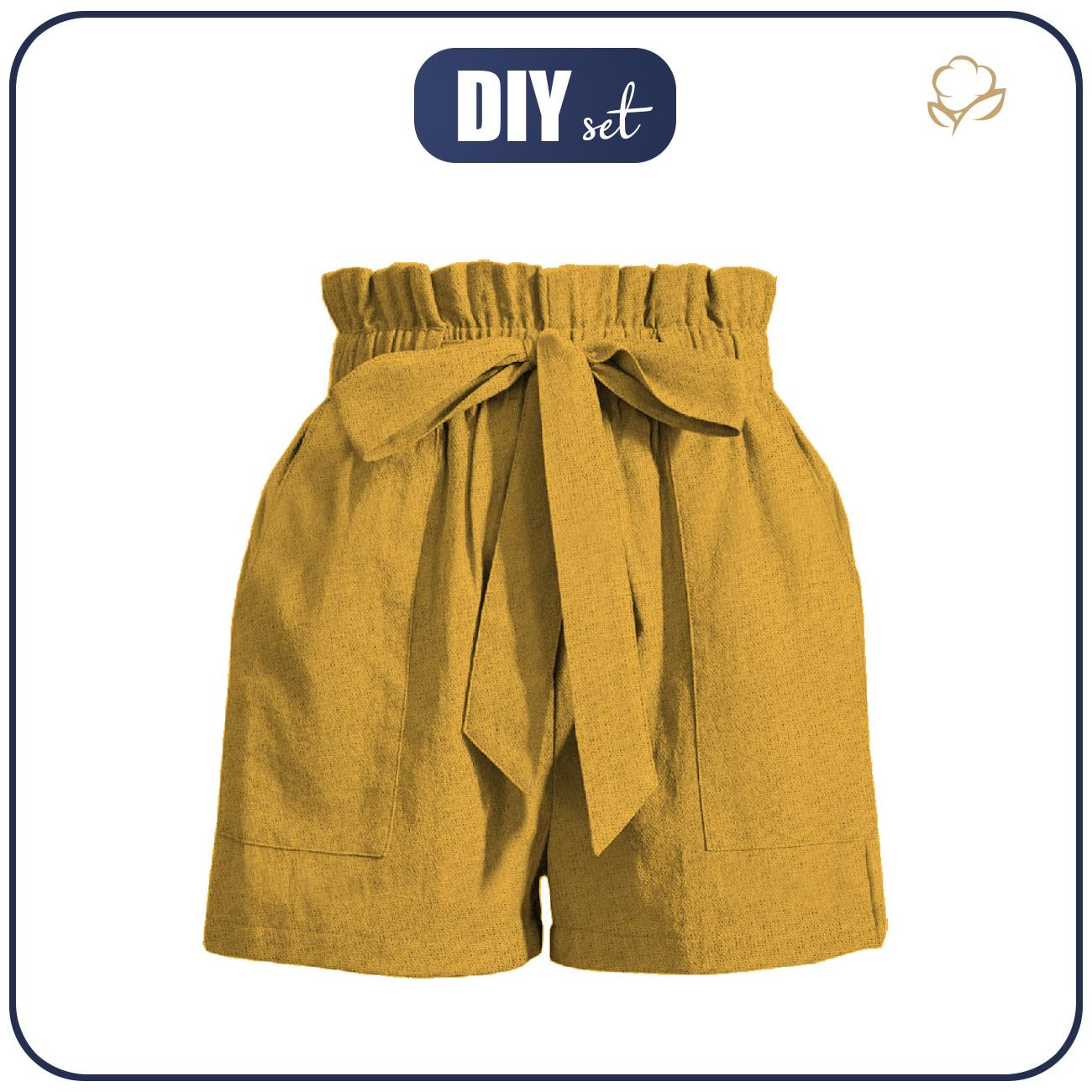 PAPERBAG SHORTS - SUNNY YELLOW - sewing set