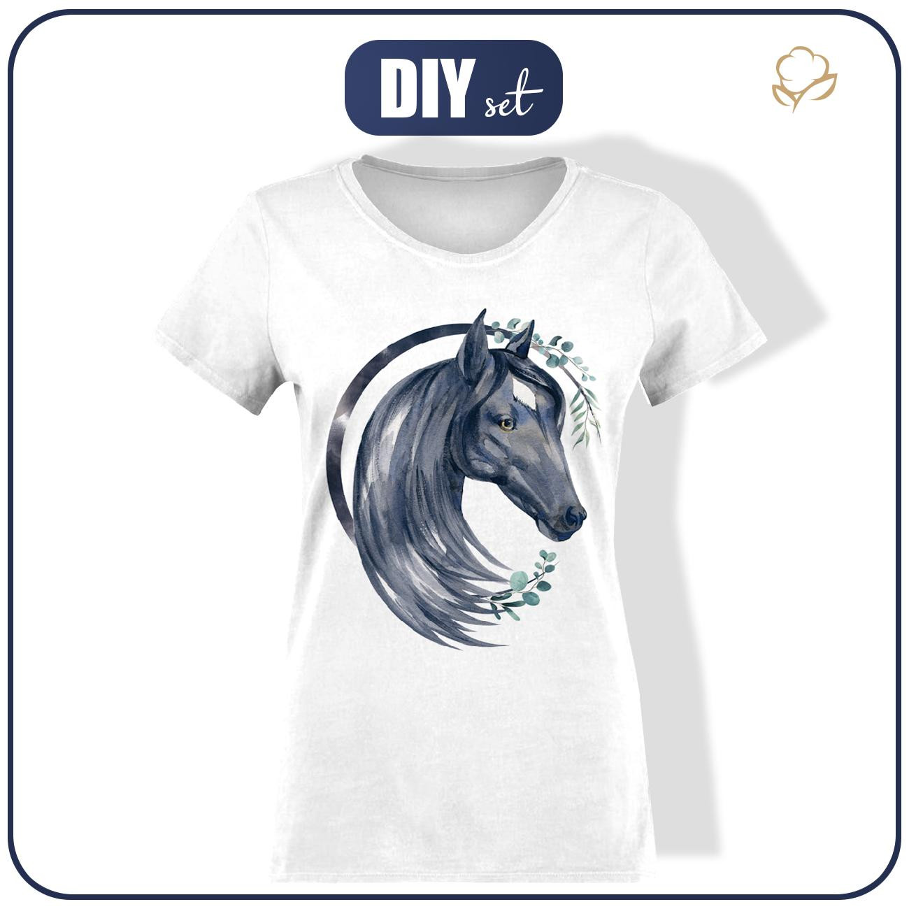 WOMEN’S T-SHIRT - HORSE pat. 1 - single jersey