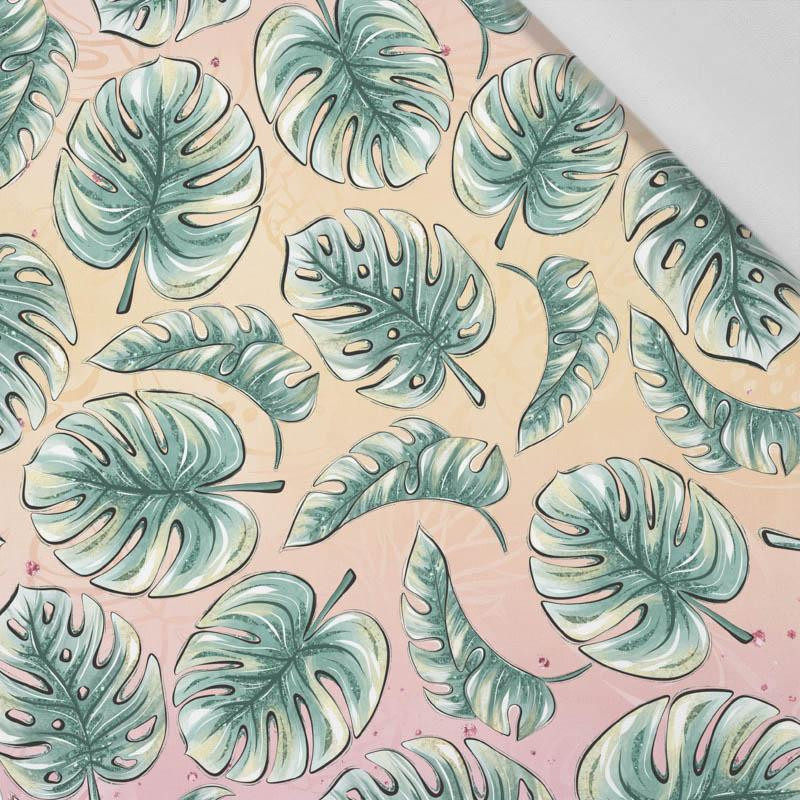 TROPICAL MONSTERAS - Cotton woven fabric