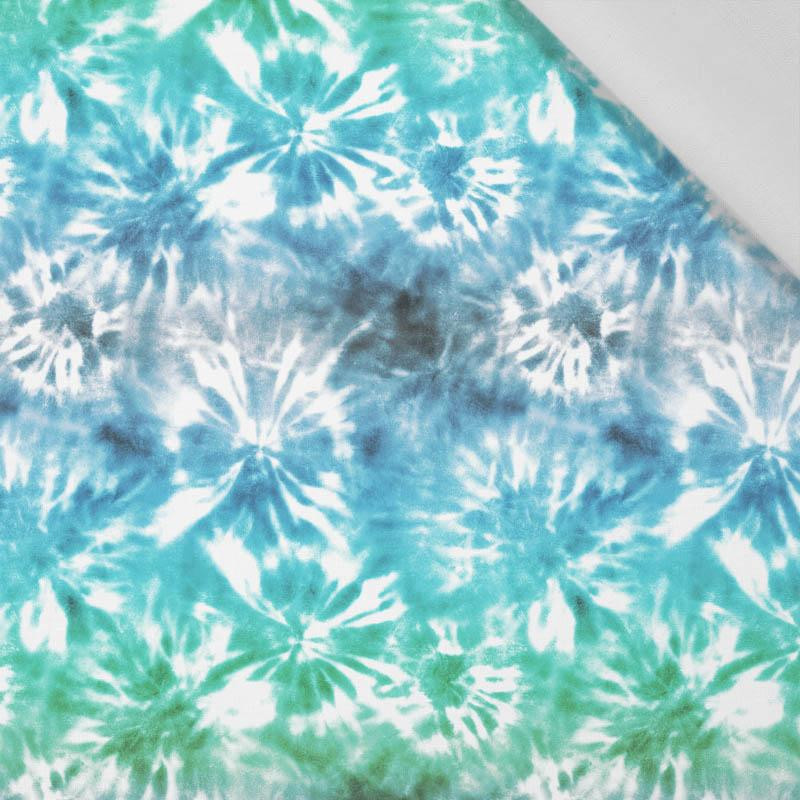 BATIK pat. 1 / blue - green - Cotton woven fabric