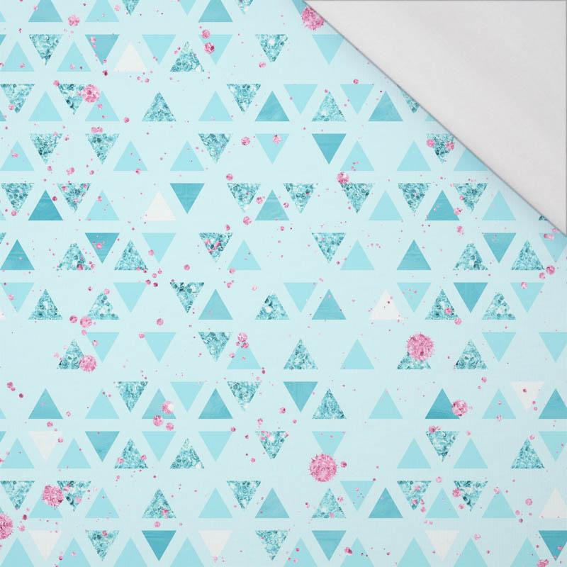 GLITTER TRIANGLES (WONDERLAND) - single jersey with elastane 