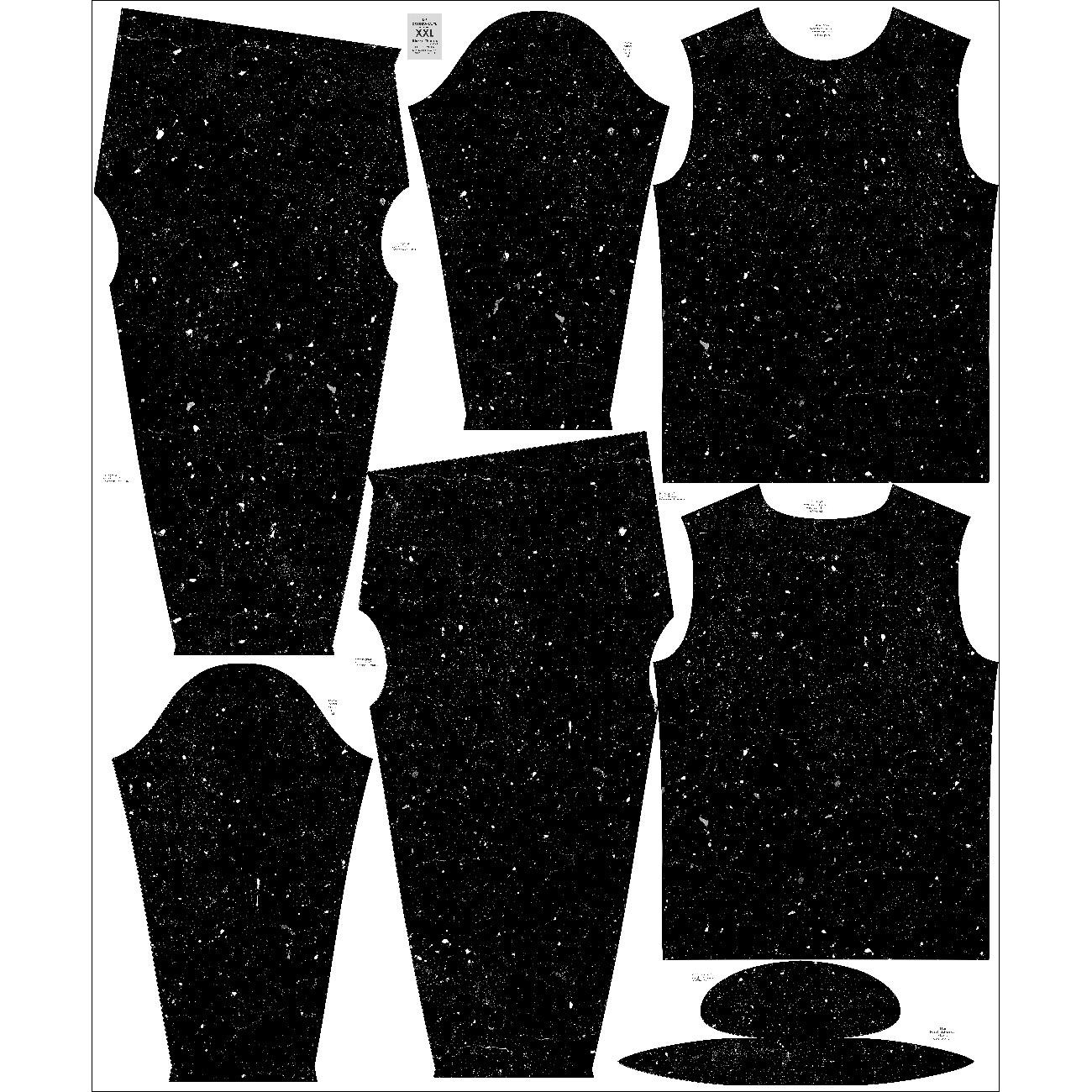 THERMO MEN'S SET (STEVE) - CONCRETE / black - sewing set