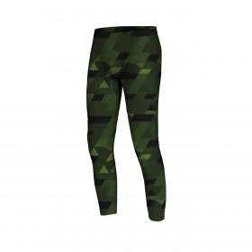 BOY'S THERMO LEGGINGS (HUGO) -  GEOMETRIC CAMOUFLAGE pat. 1 - sewing set 122