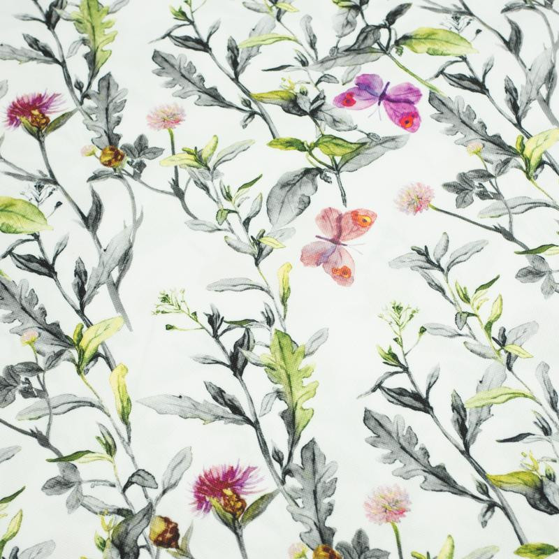 MEADOW / butterflies - Waterproof woven fabric