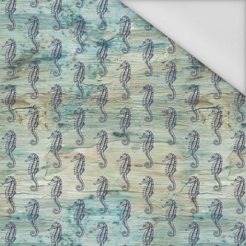 SEA HORSES (SEA ABYSS)  - Waterproof woven fabric