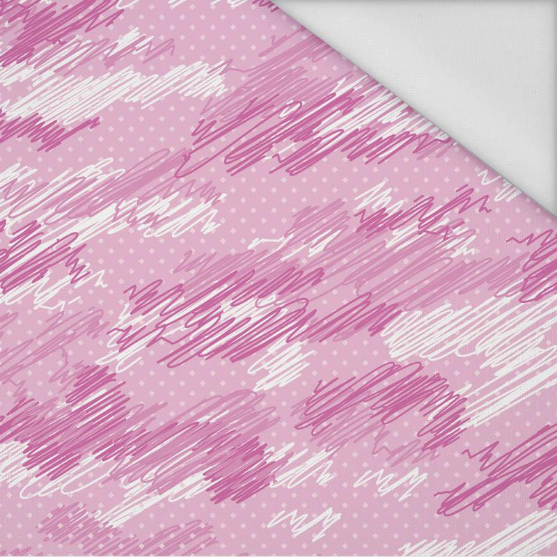 CAMOUFLAGE - scribble / fuchsia - Waterproof woven fabric
