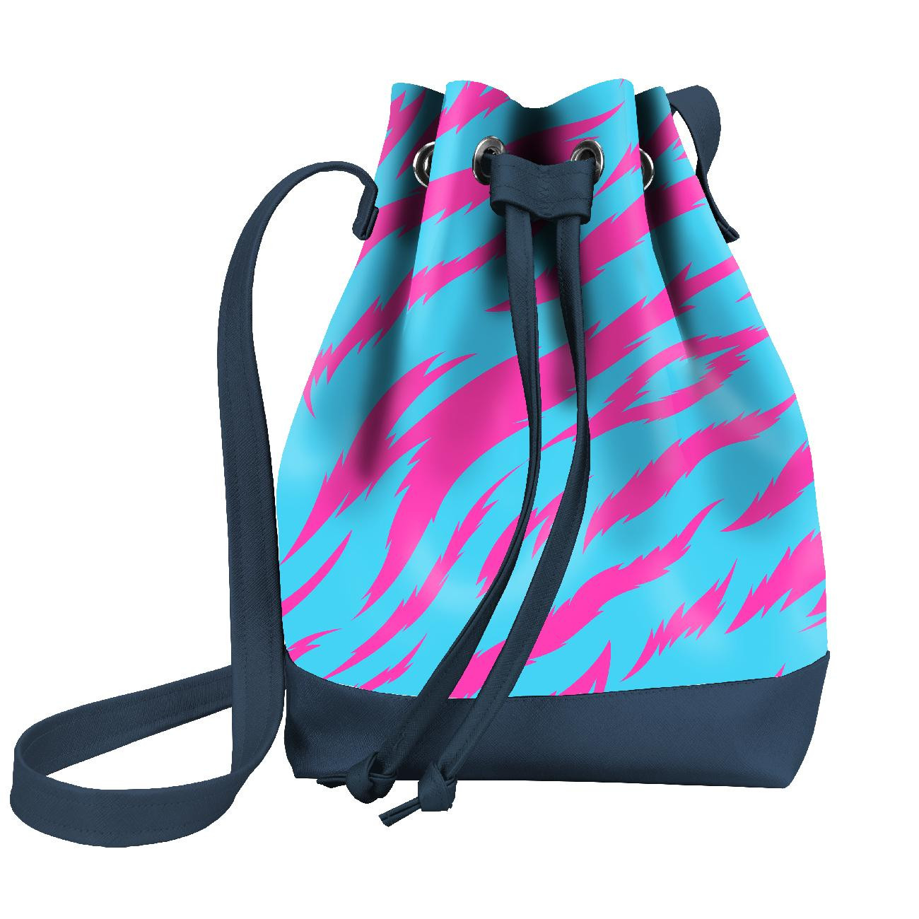 BUCKET BAG - NEON ZEBRA PAT. 4