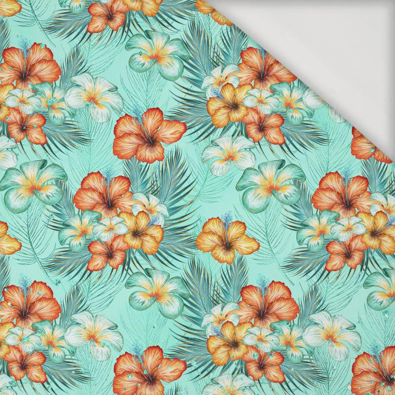 FLOWERS AND PALM TREES - Viscose jersey