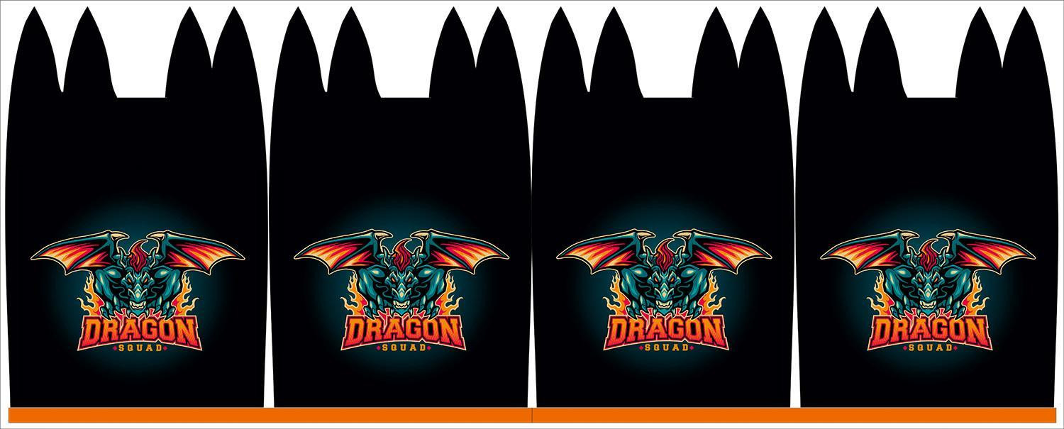 Gift pouches - DRAGON PAT. 1 - sewing set