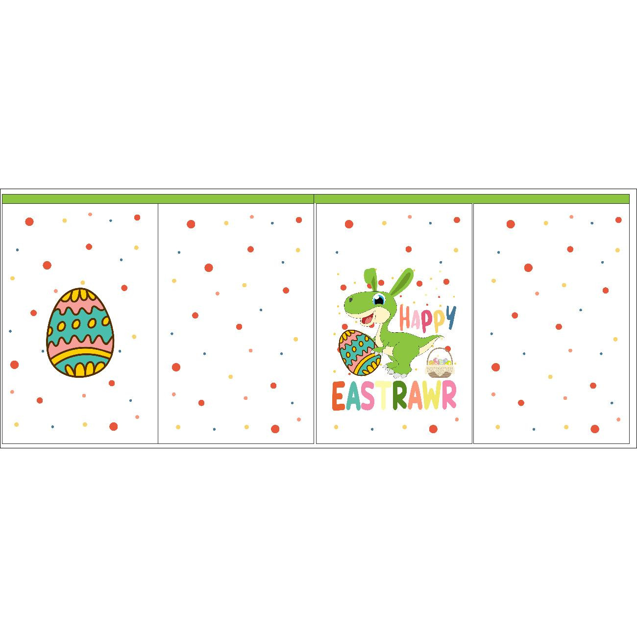 Gift pouches - EASTER DINO - sewing set