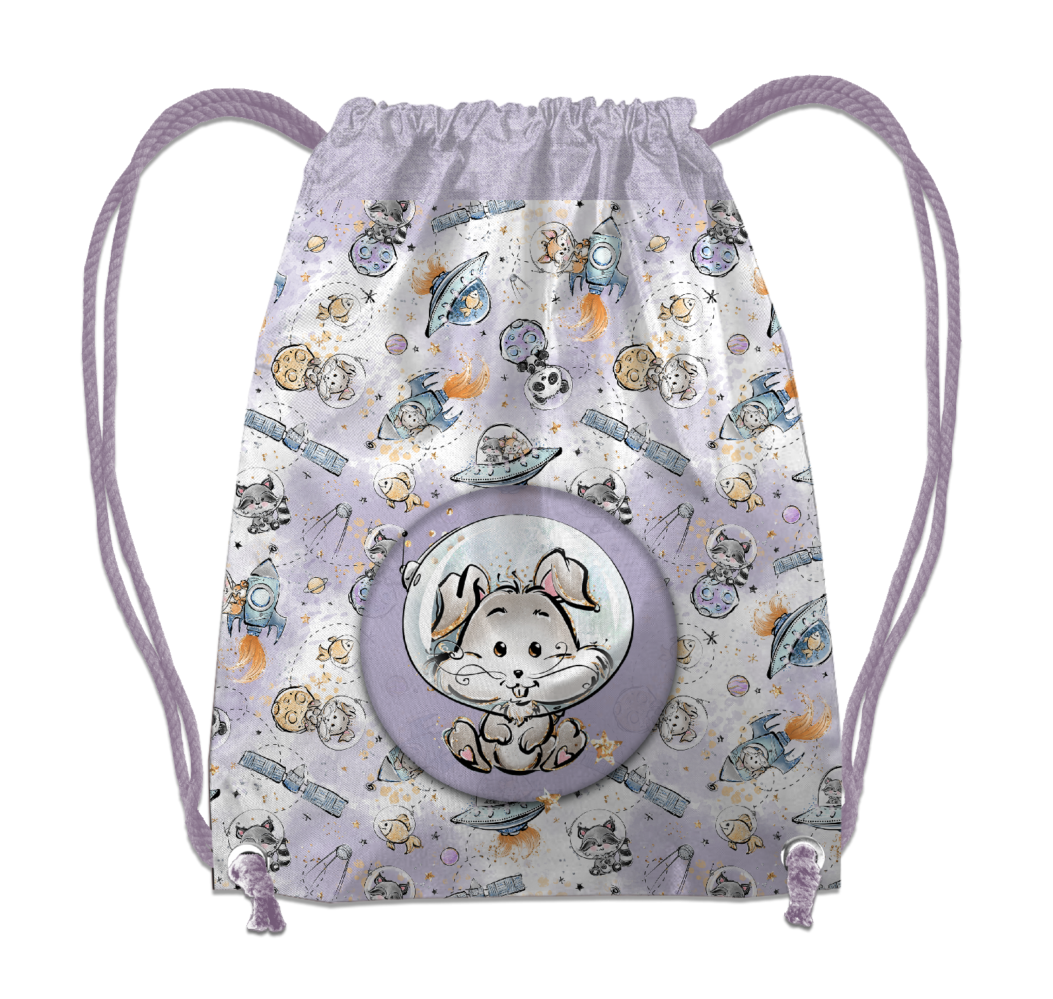 GYM BAG - SPACE CUTIES pat. 10 (CUTIES IN THE SPACE) - sewing set