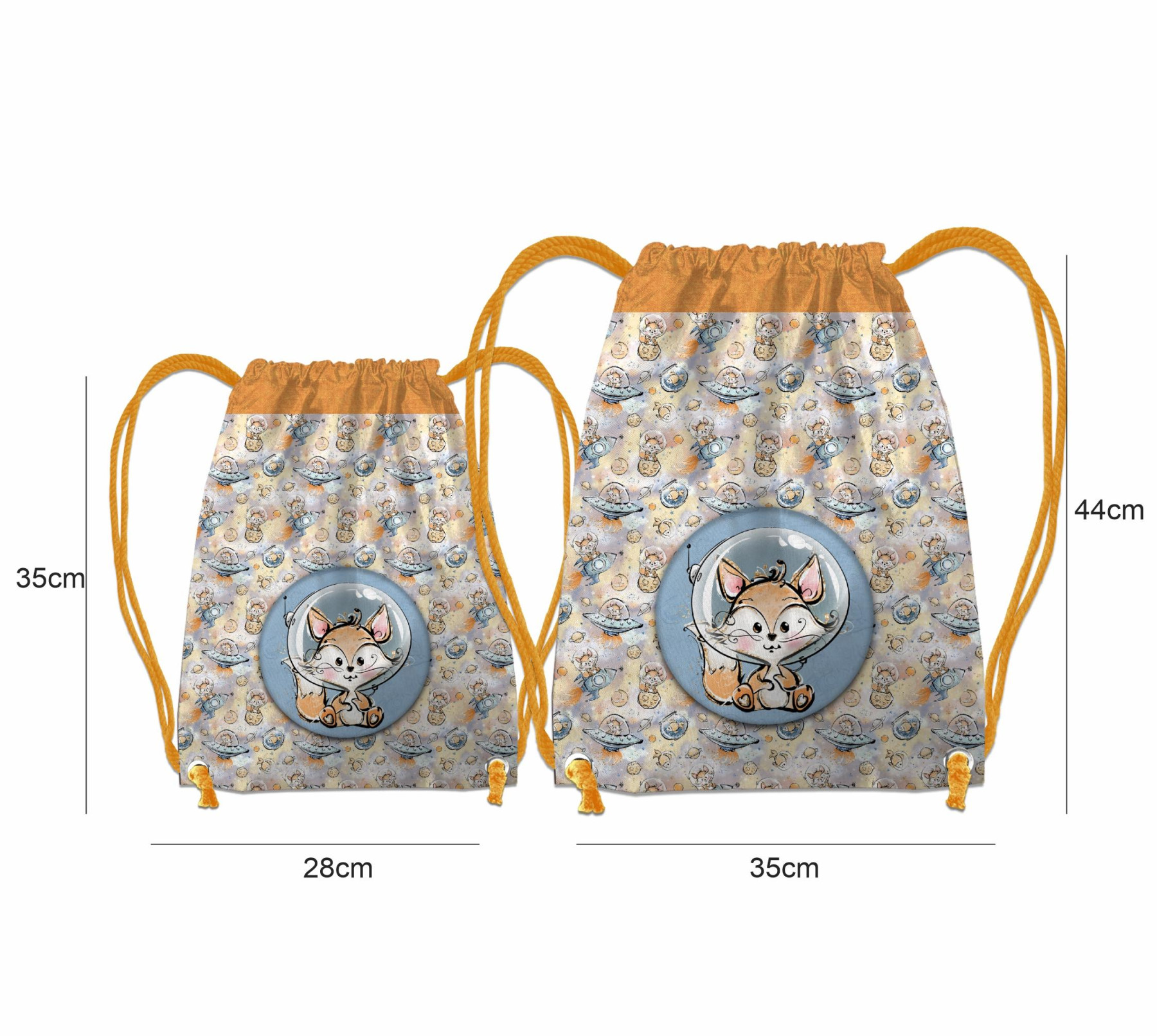 GYM BAG - SPACE CUTIES pat. 13 (CUTIES IN THE SPACE) - sewing set