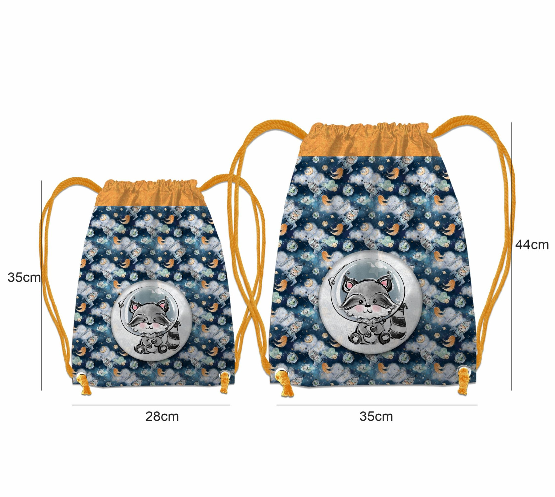 GYM BAG - SPACE CUTIES pat. 1 (CUTIES IN THE SPACE) - sewing set