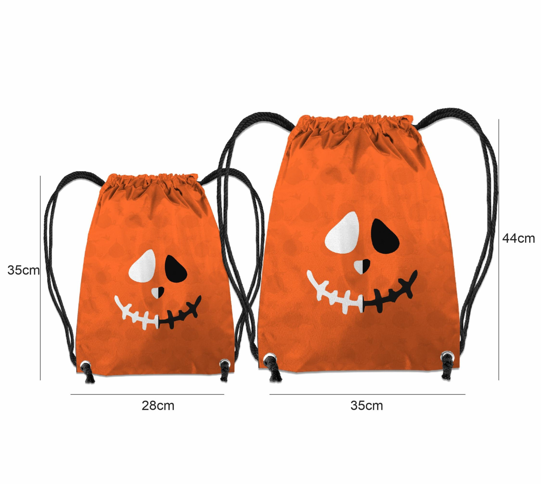 GYM BAG - SMILE / PUMPKINS - sewing set