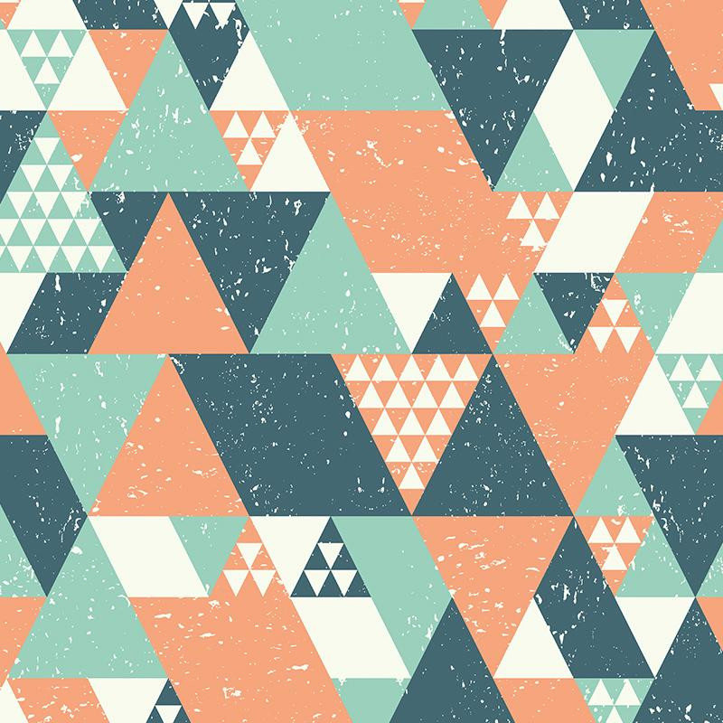 TRIANGLES / salmon pink