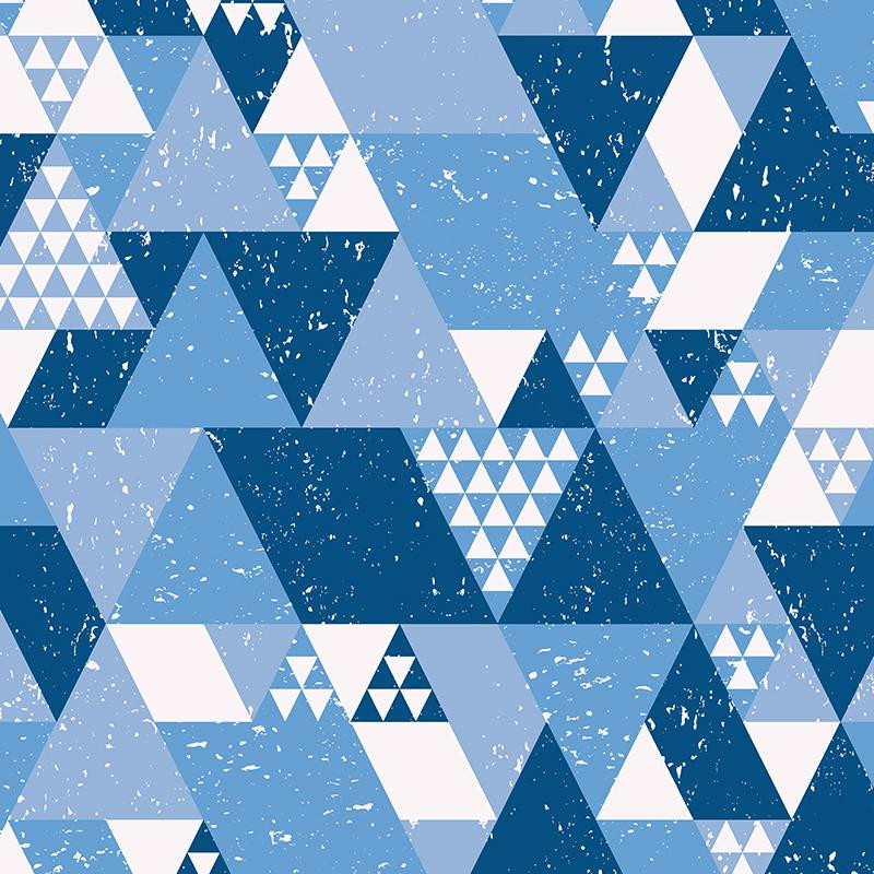 TRIANGLES / classic blue 