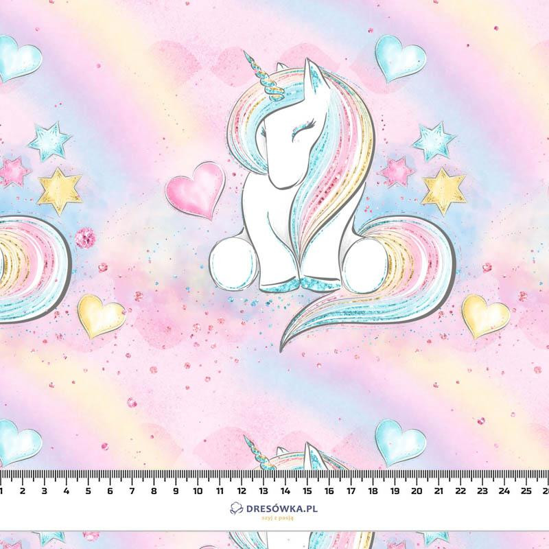 UNICORNS AND RAINBOW  pat. 2 (WONDERLAND) - Viscose jersey