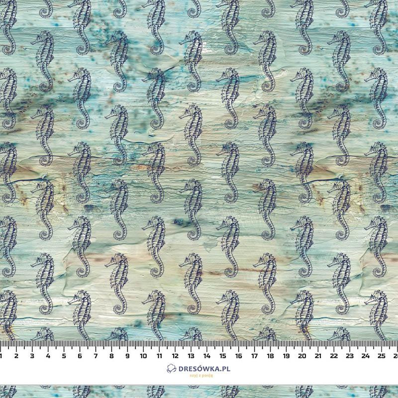 SEA HORSES (SEA ABYSS)  - Cotton woven fabric