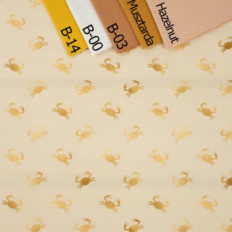 GOLDEN CRABS (GOLDEN OCEAN) / beige - looped knit fabric