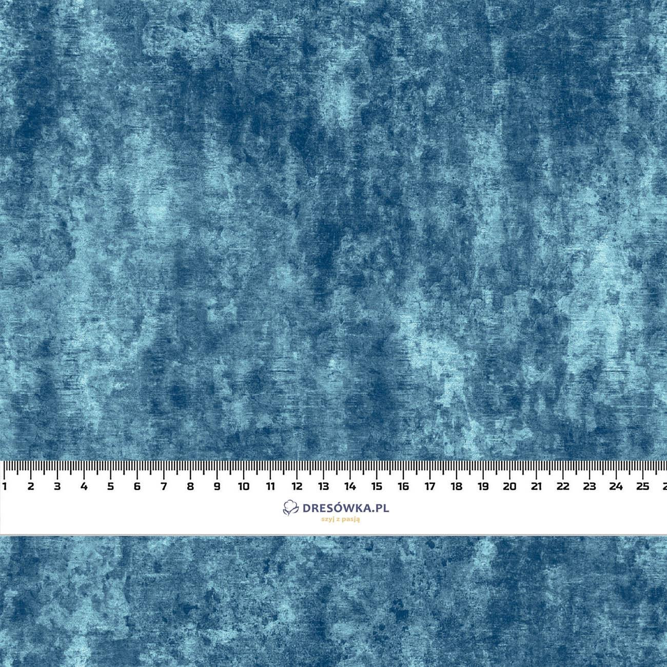 GRUNGE (atlantic blue) - Cotton woven fabric