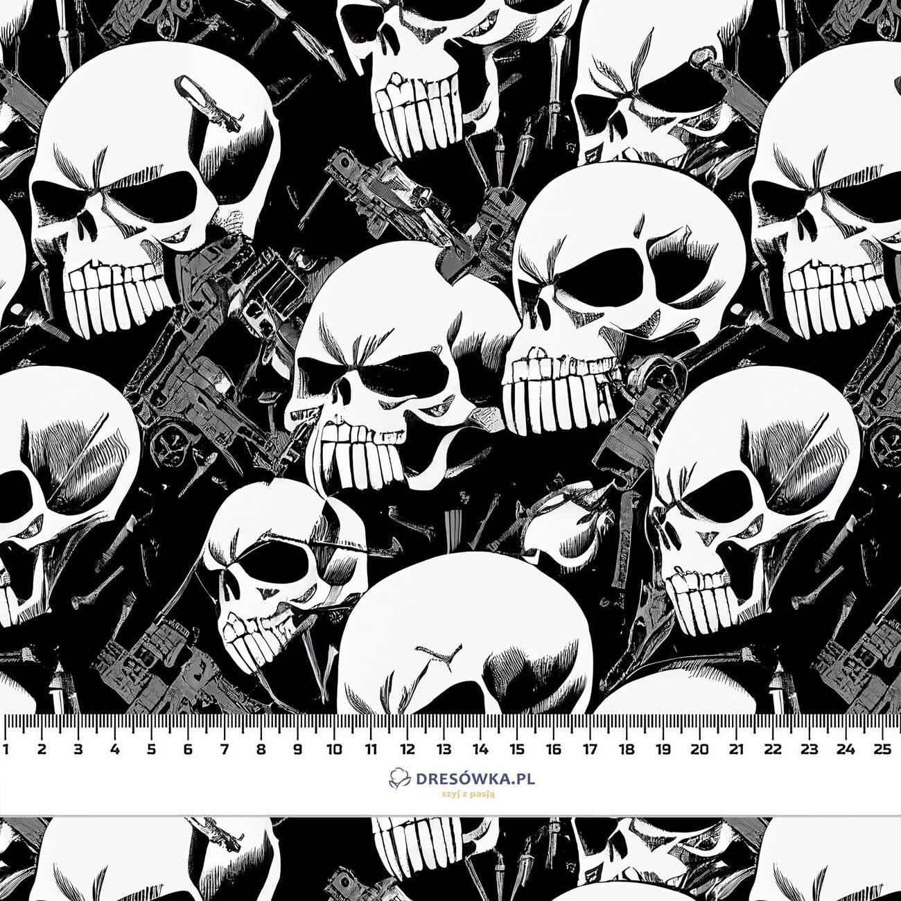 BAD SKULLS - Cotton woven fabric