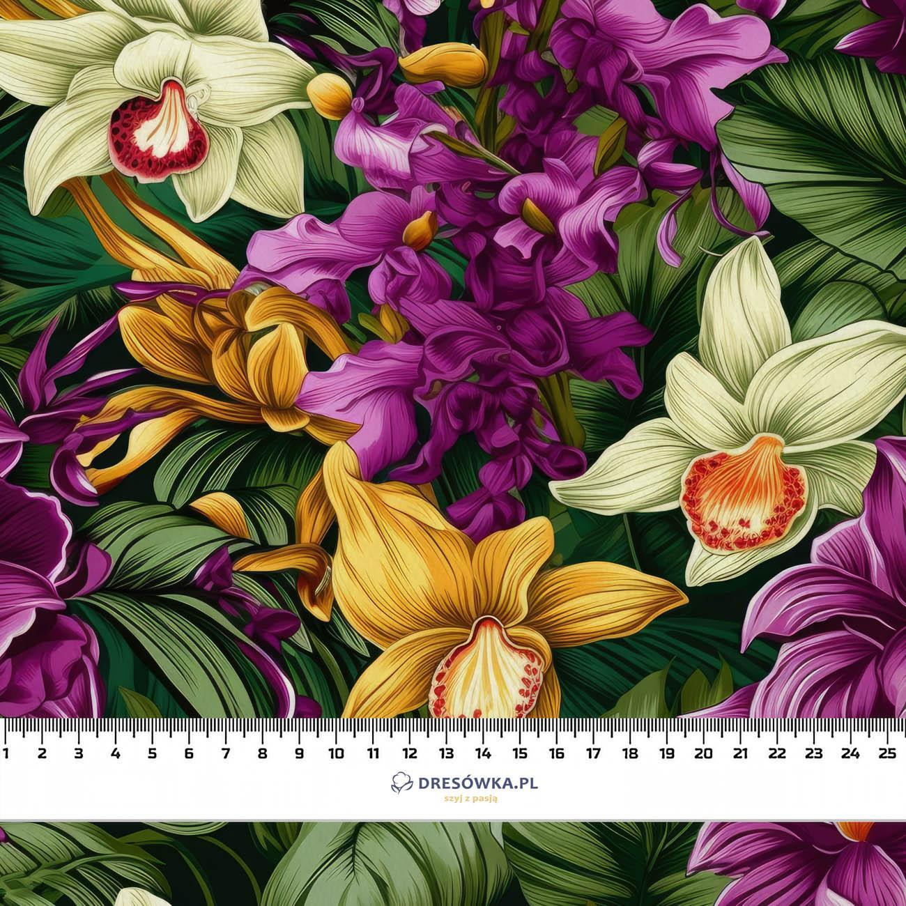 EXOTIC ORCHIDS PAT. 7 - Cotton woven fabric
