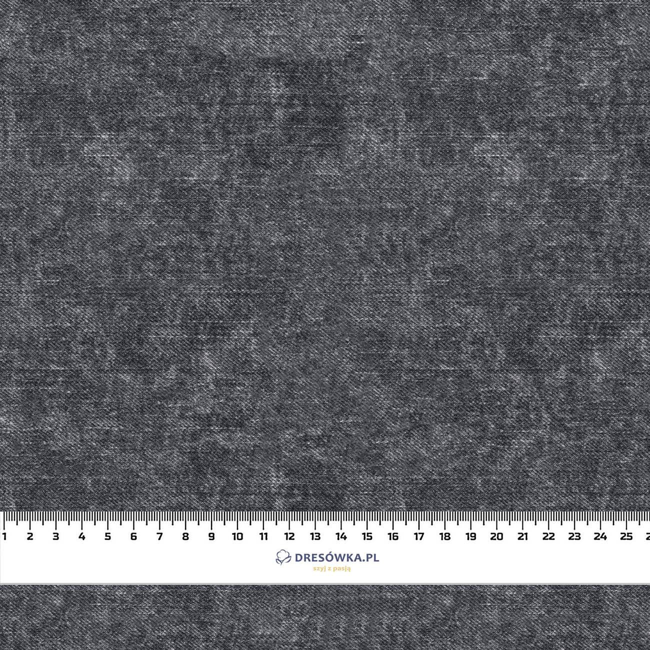 ACID WASH / GRAPHITE  - looped knit fabric