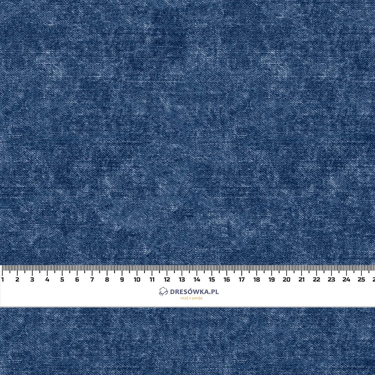 ACID WASH / DARK BLUE - Cotton woven fabric