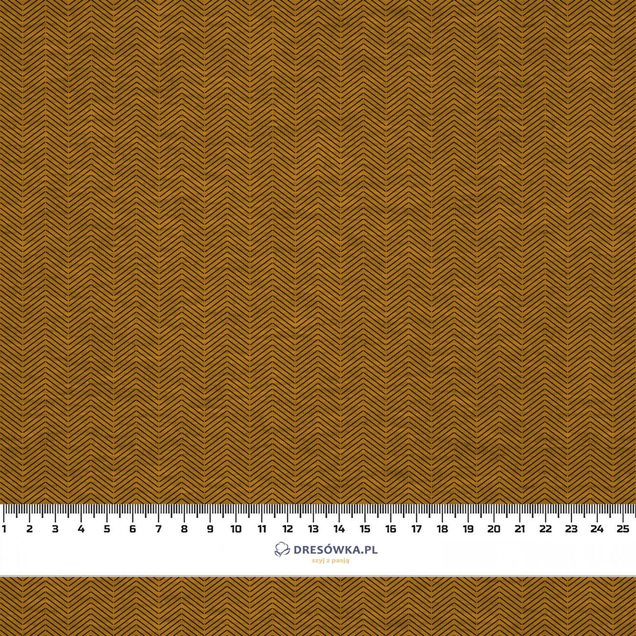 HERRINGBONE / NIGHT CALL / mustard - Cotton woven fabric