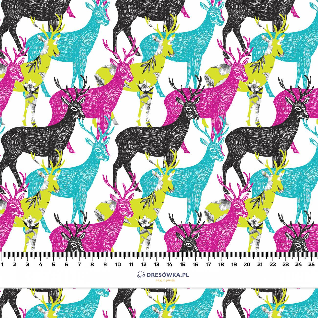 COLORFUL DEERS - Waterproof woven fabric