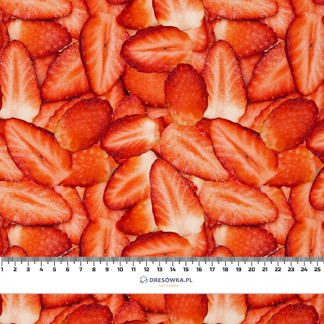 STRAWBERRIES - Cotton woven fabric