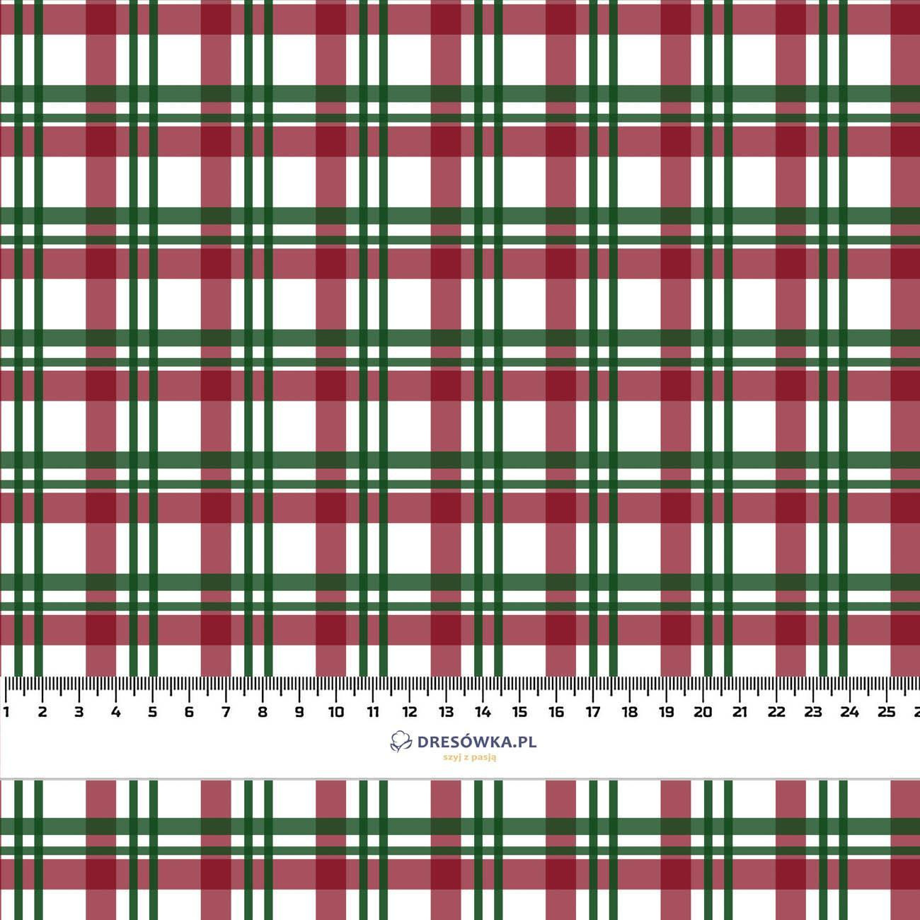 CHECK PAT. 1 / red - looped knit fabric